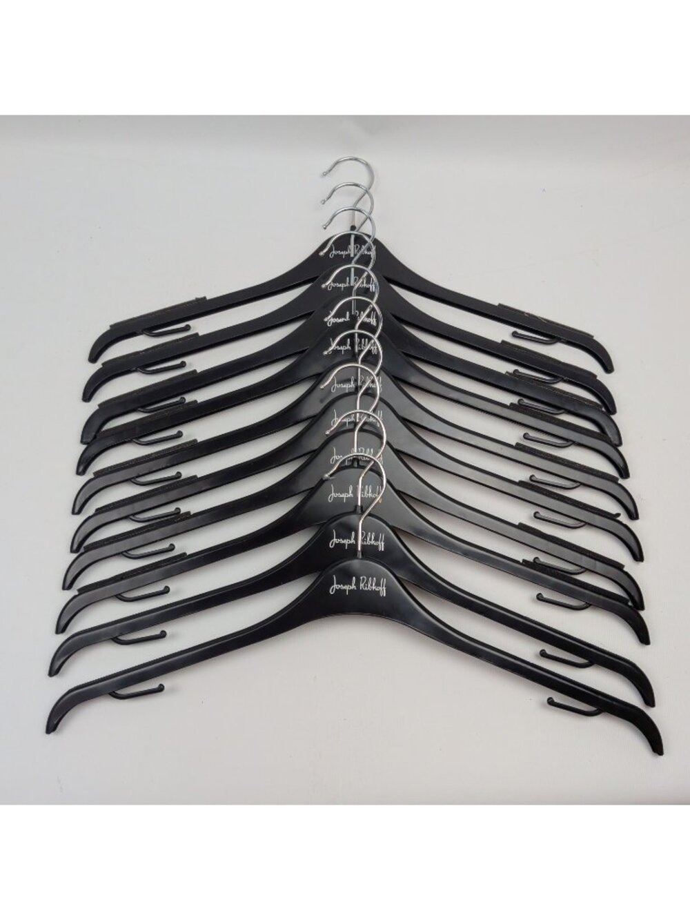 Bundle Lot 10x Joseph Ribkoff Designer Clothes Store Hangers Black Plastic Read